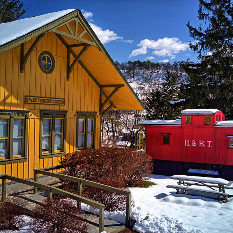 Discover H. & B. T. Freight Station in Bedford County
