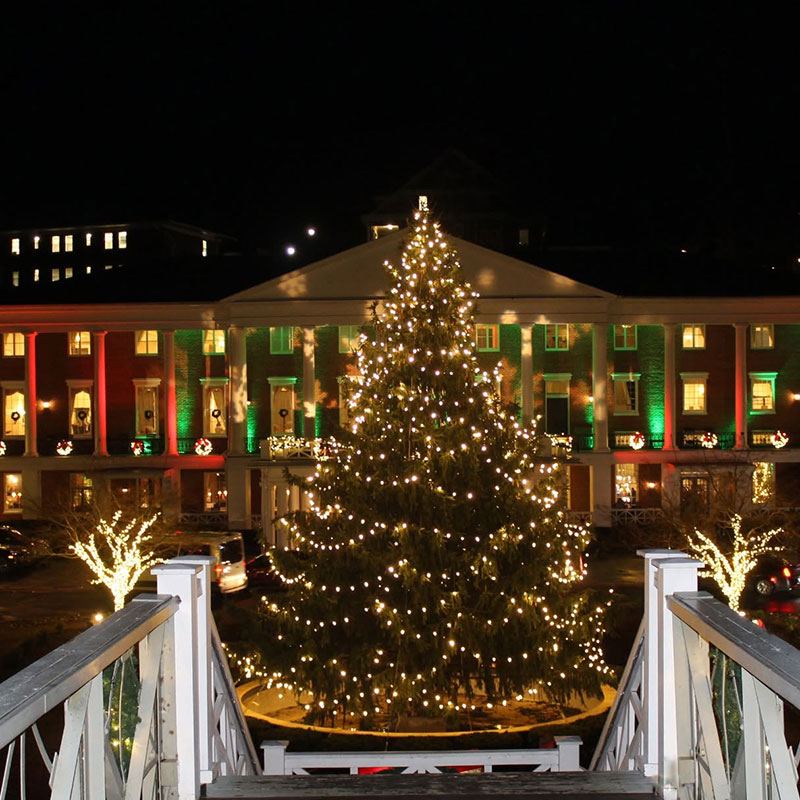 Christmas Tree in Bedford Springs Omni Resort