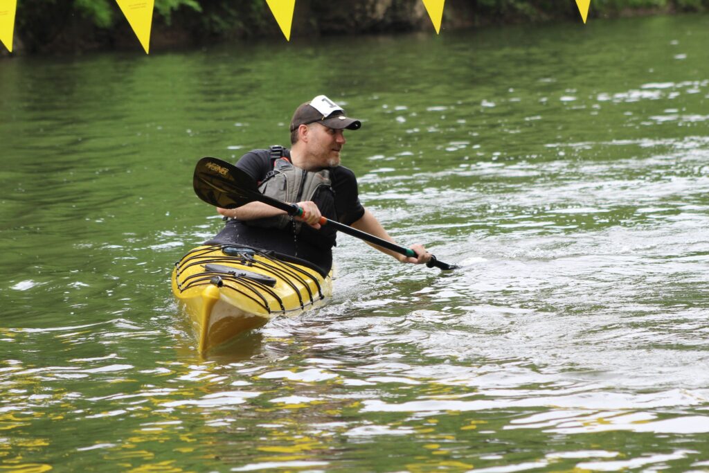 Kayaker on the Juniata River